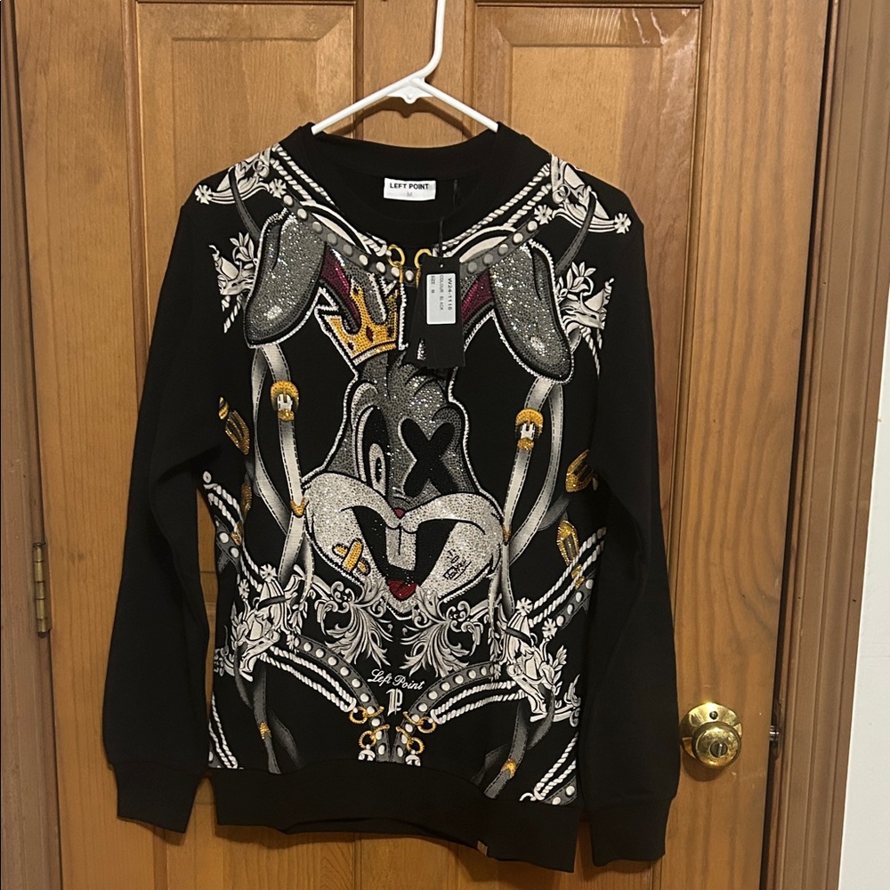 Left point bugs bunny bling shirt